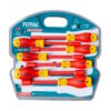 DESTORNILLADOR AISLADO INDUSTRIAL JUEGO X 12PZS INTERCAMBIABLE 1000V TOTAL (THKISD1201) - Image 3