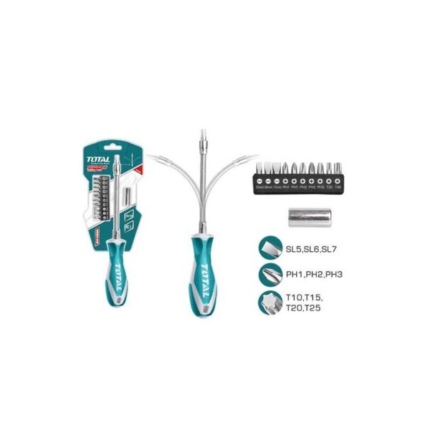 DESTORNILLADOR FLEXIBLE EN BLISTER INCLUYE 12 PUNTAS TOTAL (THT250FL1206) - Image 3
