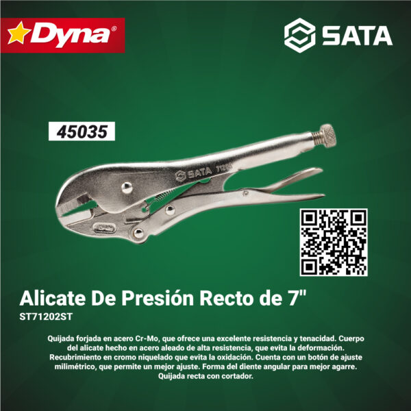 ALICATE DE PRESIÓN RECTO  7" - Image 3