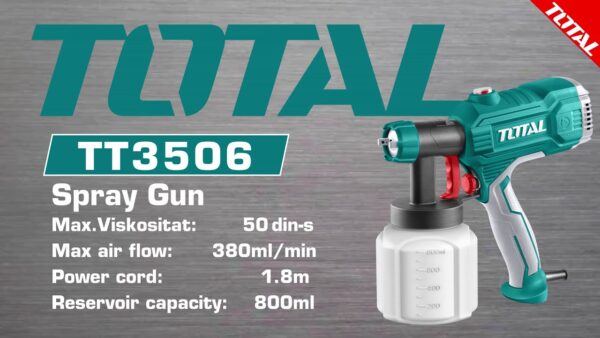 PISTOLA PINTAR ELECTRICA 800ML TOTAL 450W (UTT3506) - Image 3