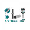 Total Tools Thtst12181 Cubo Corto Hexagonal Niquelado Negro Espiga 1/2 18mm - Cubo Corto Hex Niquel Negro Espiga 1/2" 18mm - Image 3