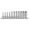FORCE 3112 JUEGO 11 CUBOS LARGOS TORX HEMBRA ESPIGA 3/8' E4 A E18 X 150MM DE LARGO