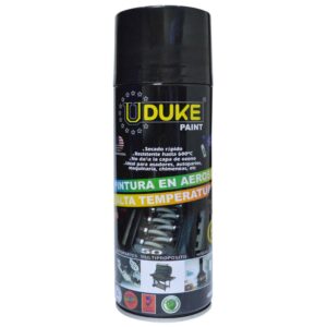Aerosol Uduke Alta Temperatura Negro Mate 400 ml