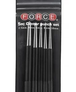 FORCE 50511 JUEGO 5 CENTROPUNTOS 2.5/10X185MM TARJETA CON BL