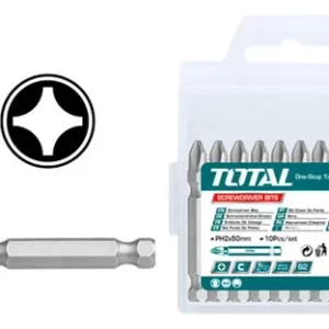 PUNTAS TALADRO INDUSTRIAL (+) JUEGO X 10 PZS TOTAL (TAC16PH223)