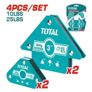 SUJETADOR MAGNETICO 10 - 25LBS 4 PZS SUPER SELECT TOTAL (TAMWH4062)