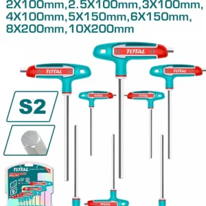 ALEM INDUSTRIAL MANGO EN T JUEGO X 8 PZS TOTAL (THHW80816)