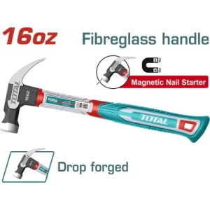 MARTILLO 16 OZ INDUSTRIAL METALICO MANGO FIBRA DE VIDRIO TOTAL (THTCH0166)