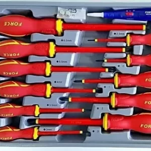 Juego de 11 destornilladores aislados de 7 planos 4 estrella y un probador