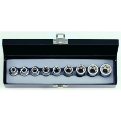 FORCE 4093 JUEGO 9 CUBOS CORTOS TORX ESPIGA 1/2  E10 / E.24