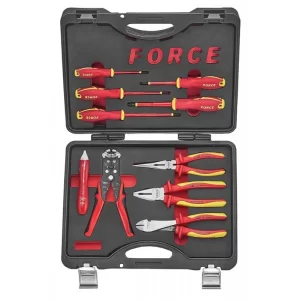 Juego de 10 piezas de 4 alicates 5 destornilladores y 1 probador aislados en estuche
