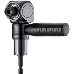 Adaptador para taladro de ángulo recto para puntas hexagonales de 1/4 con mango de seguridad